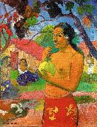 Paul Gauguin Woman Holding a Fruit Spain oil painting artist